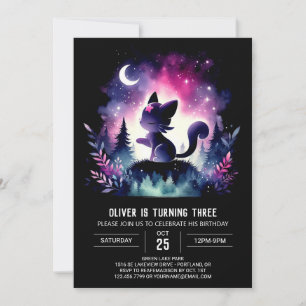 Invitation Dreamy Kids Chat Anniversaire