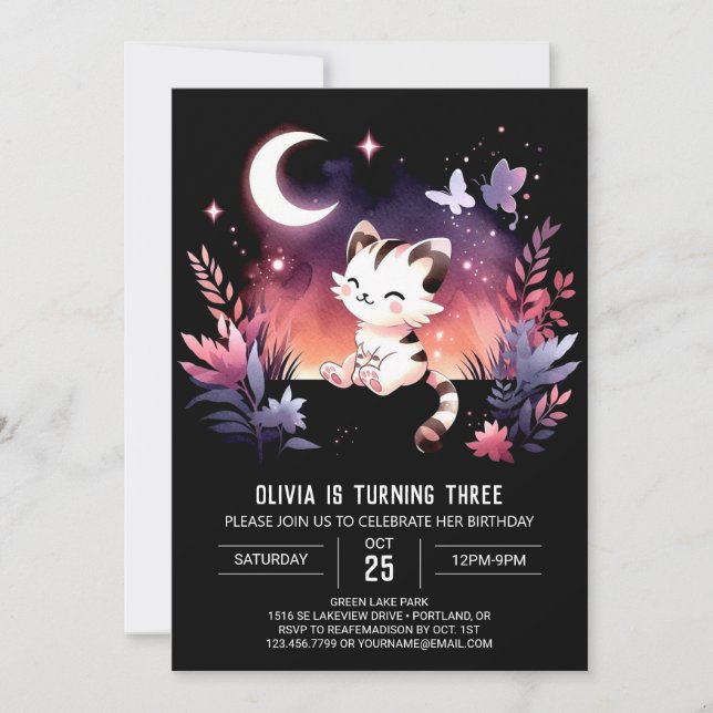 Invitation Dreamy Kids Tiger Anniversaire (Devant)
