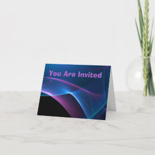 Invitation Dreamy Purple and Blue Sweep