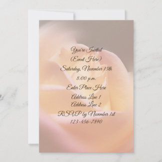 Invitation Dreamy Rose Floral Party