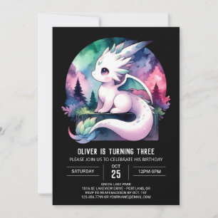 Invitation Dreamy Sweet Dragon Birthday
