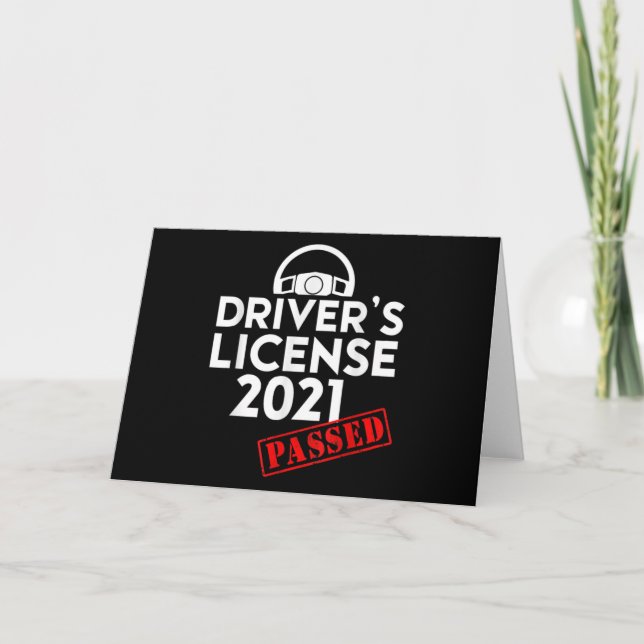 Invitation Driver's License 2021 Passed Toxits For First Time (Devant)