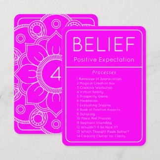 Invitation Droit d'attraction Croyance Abraham Hicks Card