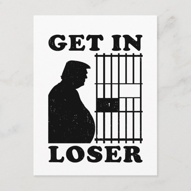 Invitation drôle anti-Trump Felon en prison (Devant)