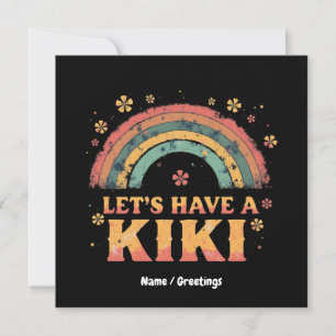 Invitation Drôle "Ayons un Kiki" LGBT Trans Genre Rétro