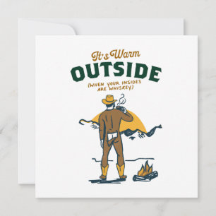 Invitation Drôle Cowboy Boire Whiskey