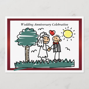 Invitation drôle d'anniversaire de mariage