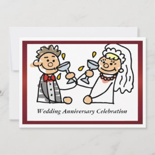 Invitation drôle d'anniversaire de mariage