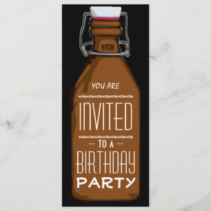 Invitation drôle de fête d'anniversaire de