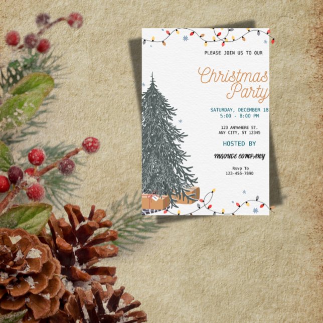 Invitation drôle de fête de Noël | Vacances ludiqu (Créateur téléchargé)