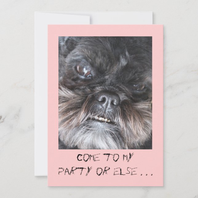 Invitation drôle de partie (Devant)