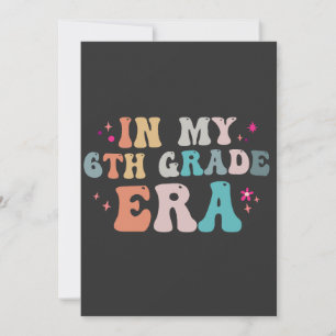 Invitation Drôle de retour à l'école Dans mon professeur de 6