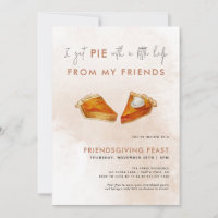 Invitation drôle de Thanksgiving pour le dîner Fri