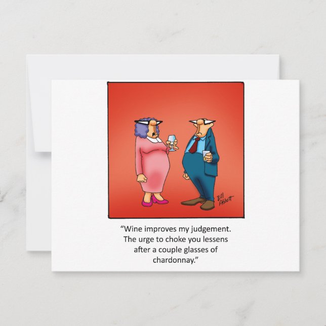 Invitation drôle de vin! (Devant)