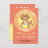 Drôle dessin animé de dragon barbu