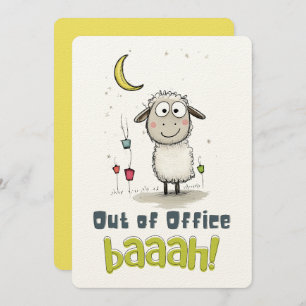Invitation Drôle Eid Sheep : Hors du bureau BAAAH!
