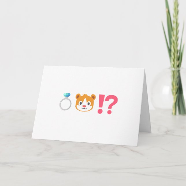 Invitation Drôle Emoji Ring Bearer Demande (Devant)