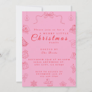 Invitation drôle et mignonne pour une fête de Noël
