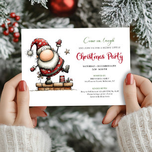 Invitation drôle et minimaliste pour une fête de N