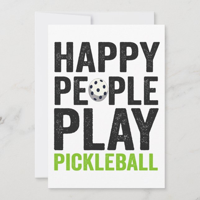 Invitation Drôle Joyeux Jouer Pickleball Dink Sport Cadeau (Devant)