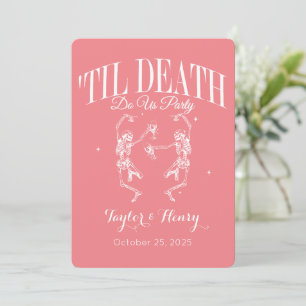 Invitation Drôle jusqu'à la mort Fêtons-nous mariage invitati