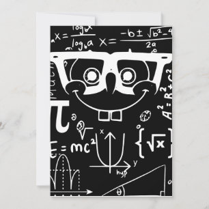 Invitation drôle mème blague visage heureux mathématique