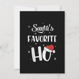 Invitation Drôle Noël Père Noël des cadeaux de Noël favoris