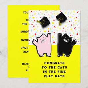 Invitation Drôle Parti de Graduation