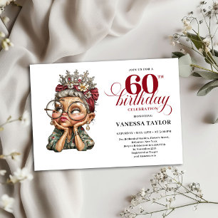 Invitation drôle pour 60 ans humour de fête pour v