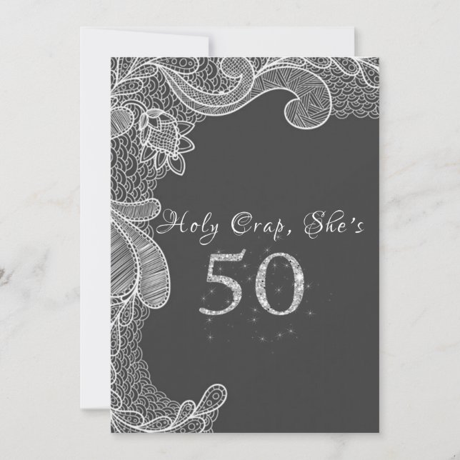 Invitation drôle pour les 50 ans (Devant)