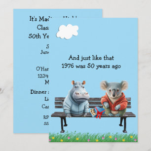 Invitation drôle pour les 50 ans de retrouvailles