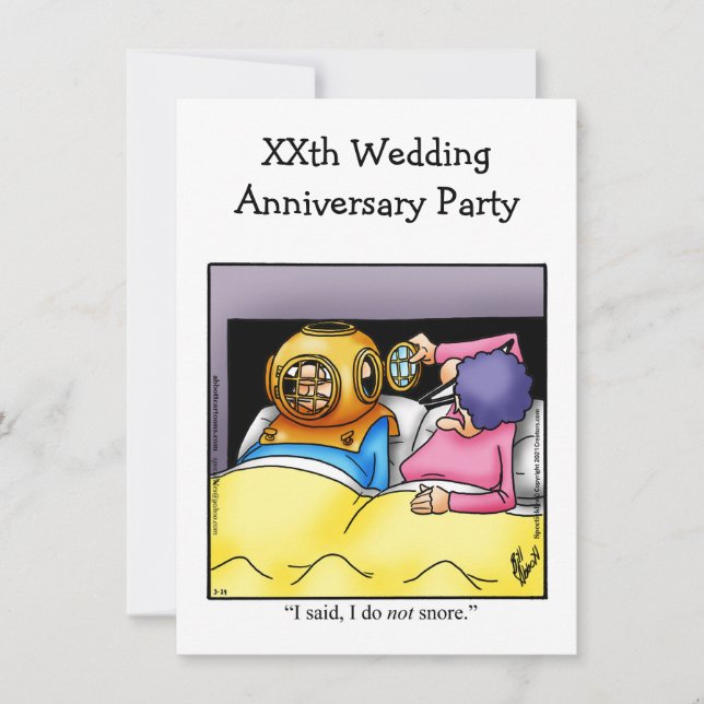 Invitation drôle pour une fête d'anniversaire de m (Devant)