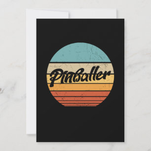 Invitation Drôle Retro classique Pinball cadeau
