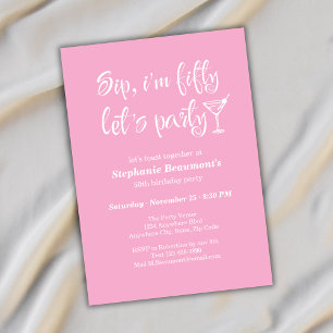 Invitation Drôle Sip moderne Je suis Cinquante Femme 50e anni