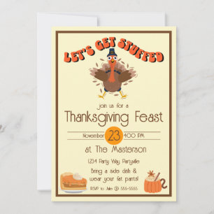 Invitation Drôle Thanksgiving Se Faire Stuffer