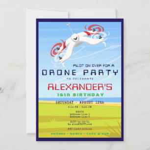 Invitation Drone Racing RC Sky Zone Anniversaire
