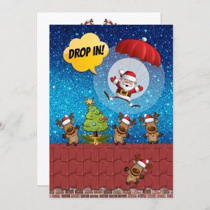 Invitation DROP IN Version 2 pas de cocktail Christmas Invita