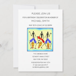 Invitation Drumming et fête d'anniversaire