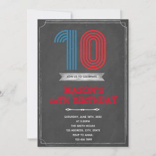 Invitation du 10e anniversaire de Chalk