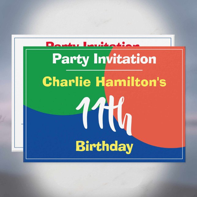 Invitation du 11e anniversaire (Créateur téléchargé)