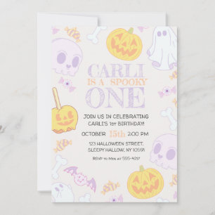 Invitation du 1er anniversaire de la fête d'Hallow