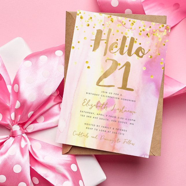 Invitation du 21e anniversaire (Créateur téléchargé)