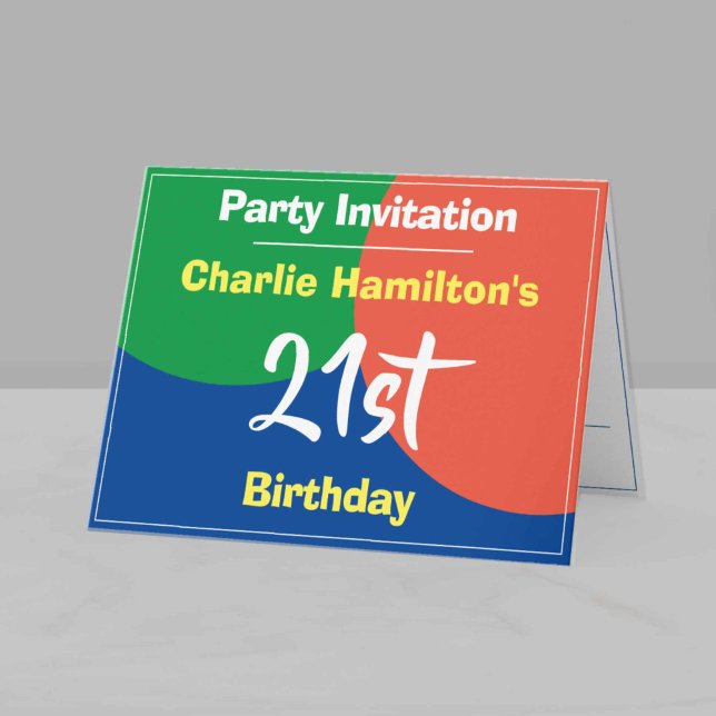 Invitation du 21e anniversaire (Créateur téléchargé)