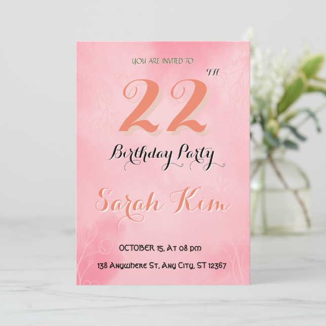 Invitation du 22e anniversaire (Debout devant)
