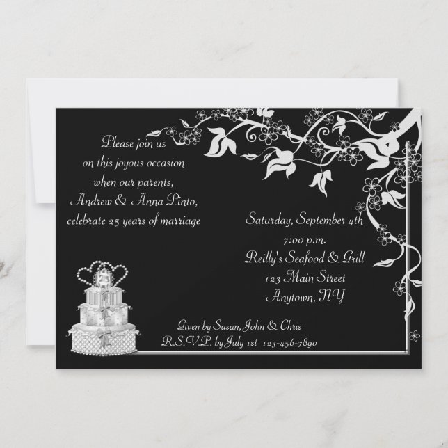 Invitation du 25e anniversaire (Devant)