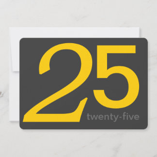 Invitation du 25e anniversaire des douanes du char