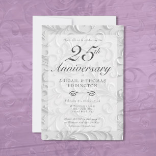 Invitation du 25e anniversaire du Mariage