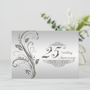 Invitation du 25e anniversaire du Mariage