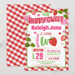 Invitation du 2e anniversaire de la fraise - En vi