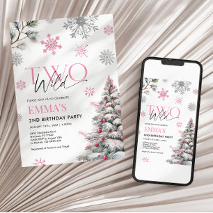 Invitation du 2e anniversaire, deux Anniversaire r